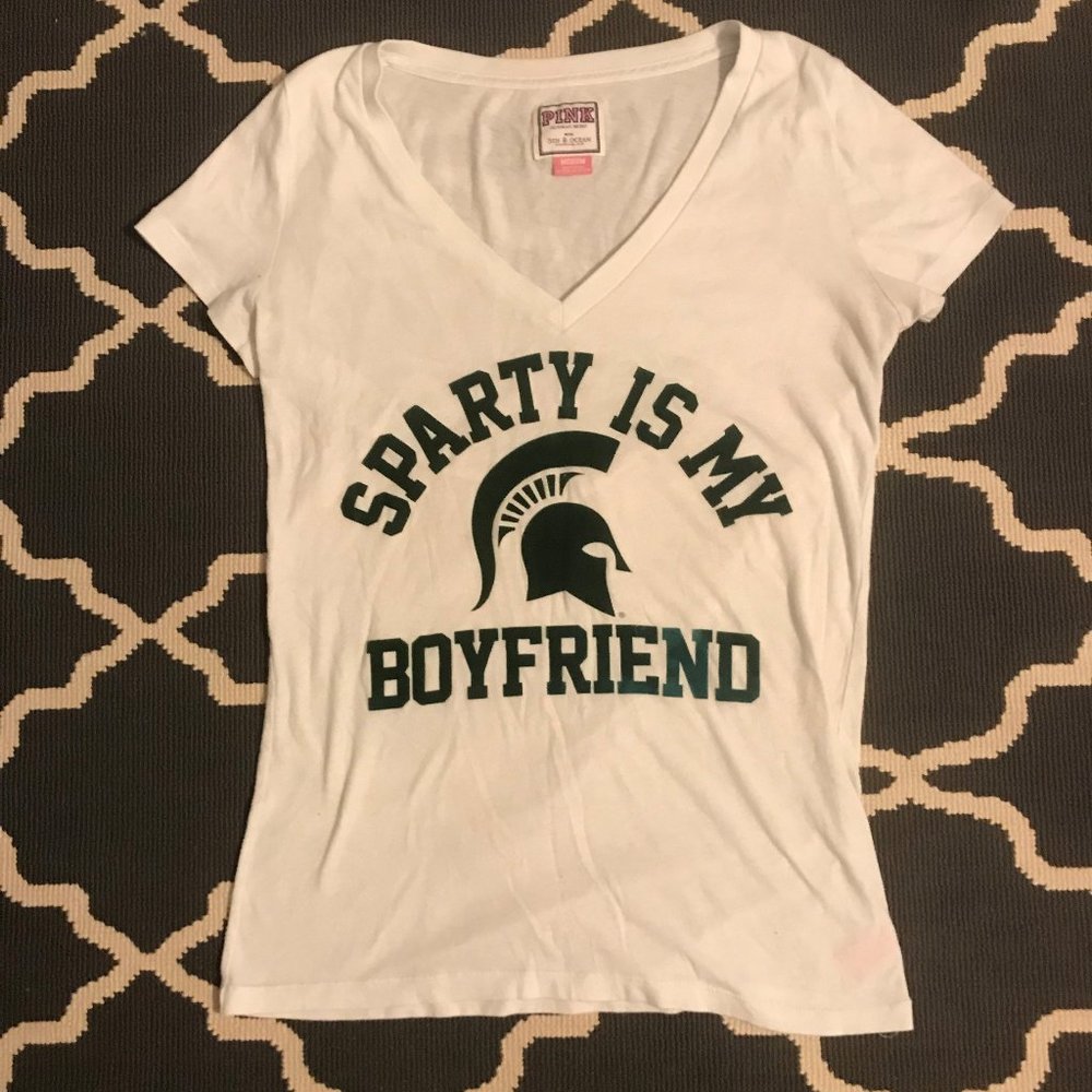 Women's PINK Michigan State Short Sleeve Tee
